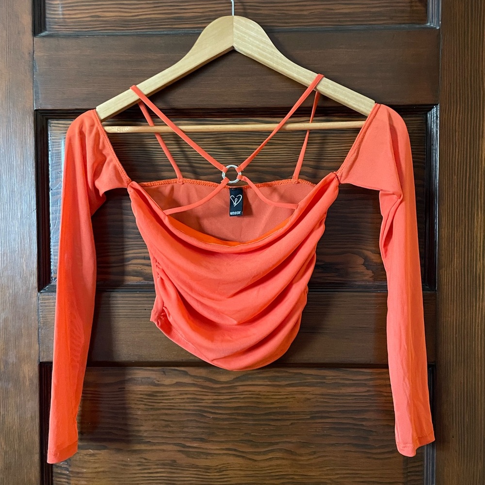 Windsor orange crop tube top size S